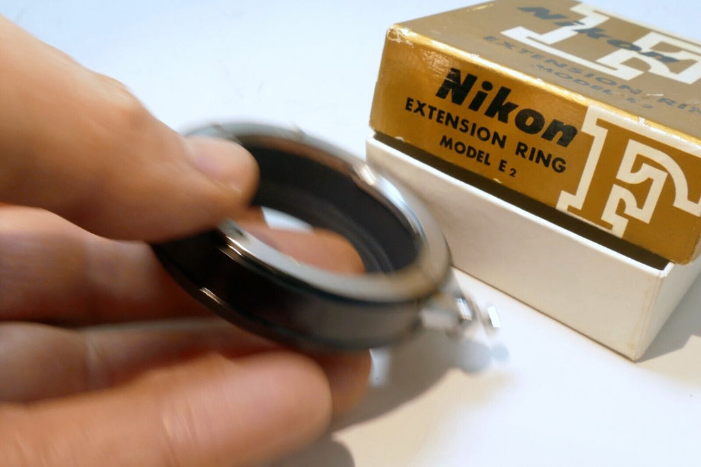 Nikon E2 Macro Extension ring Adapter F mount  - Genuine OEM - MINT