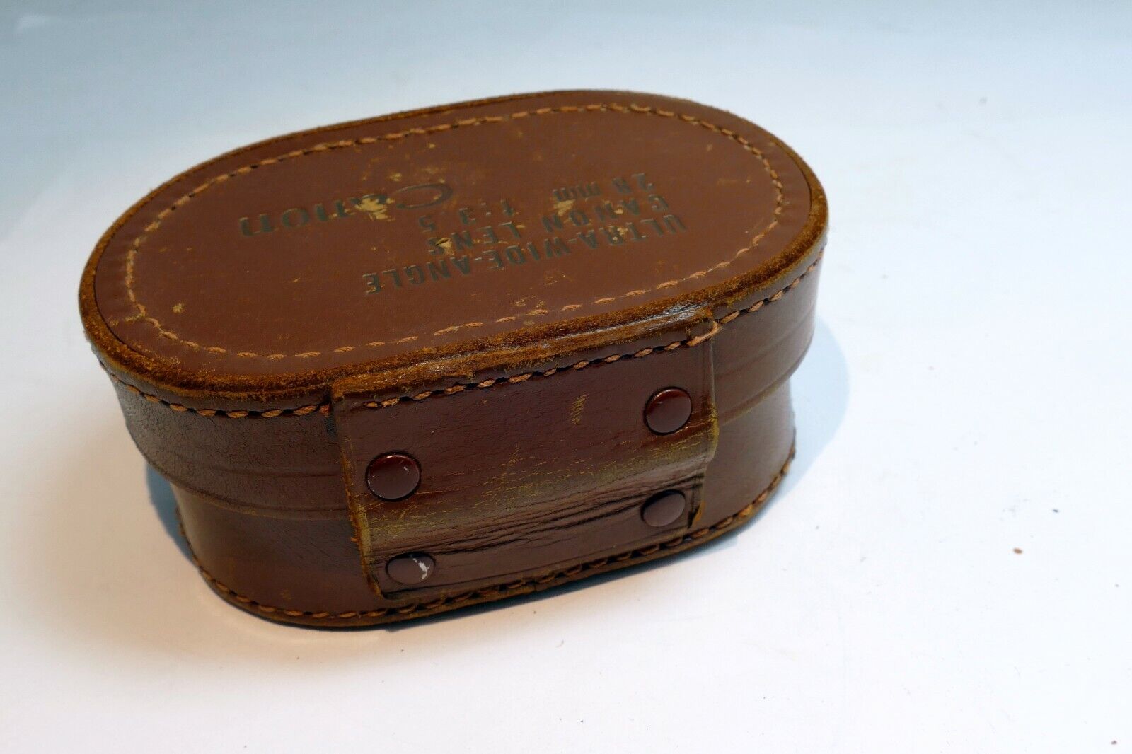 Leather Case for Canon 28mm f3.5  & L39  Lens rangefinder vintage  lens