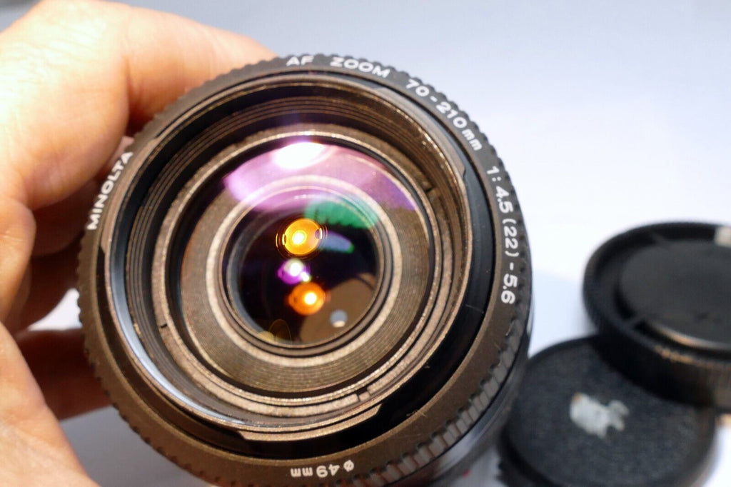 Minolta 70-210mm f4.5-5.6 lens for  SONY A mount AF A57 a68 cameras - near mint