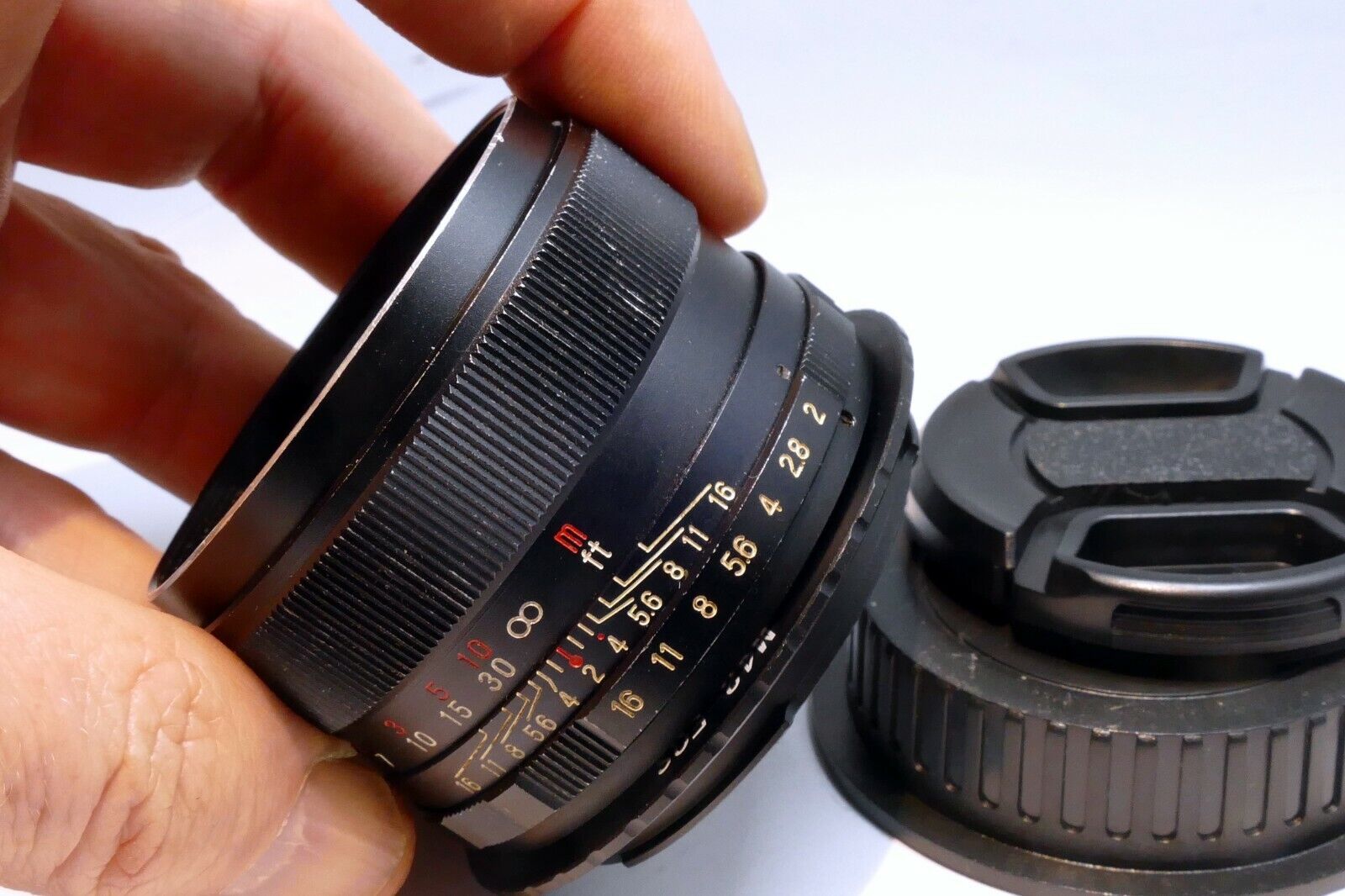 Mamiya 50mm f2 M42 manual Lens lens adapted to Canon EOS EF cameras T7i T8i 90D