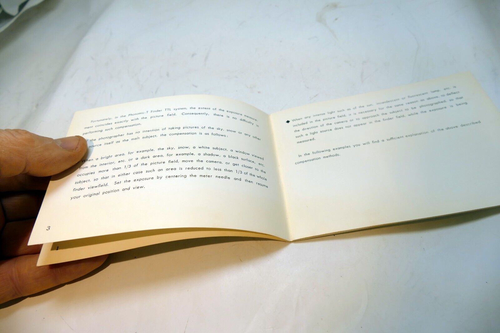 Nikon F Photomic-T FINDER Supplement to Instructions manual English EN - vintage