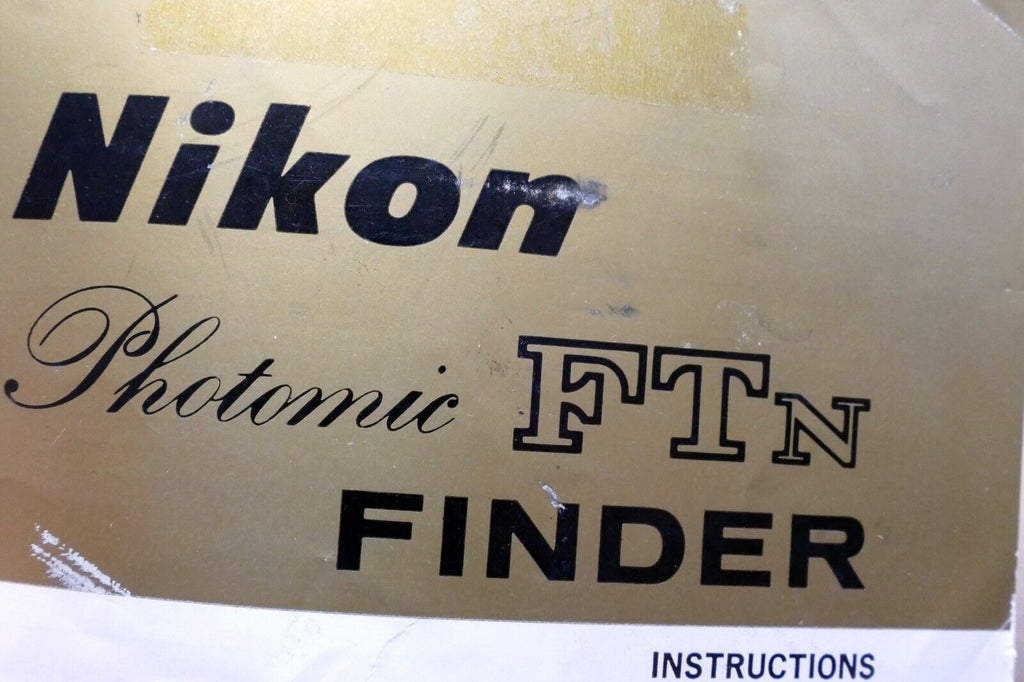 Nikon Photomic FTn finder prism Photo Guide camera instruction
