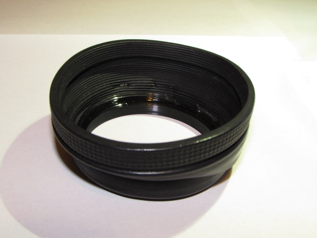 vintage 55mm Collapsible Rubber Lens Hood  rubber cracking