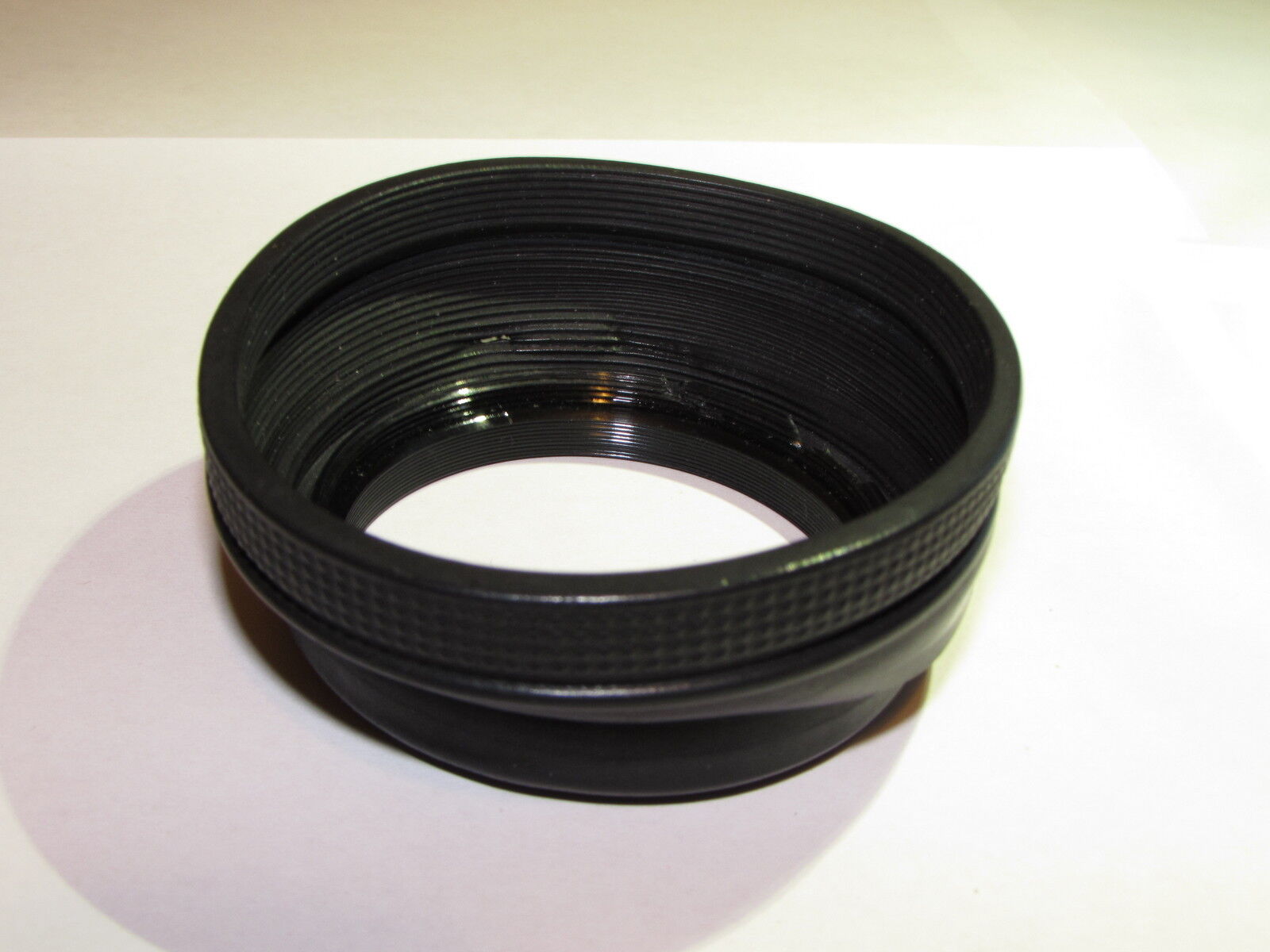 vintage 55mm Collapsible Rubber Lens Hood  rubber cracking