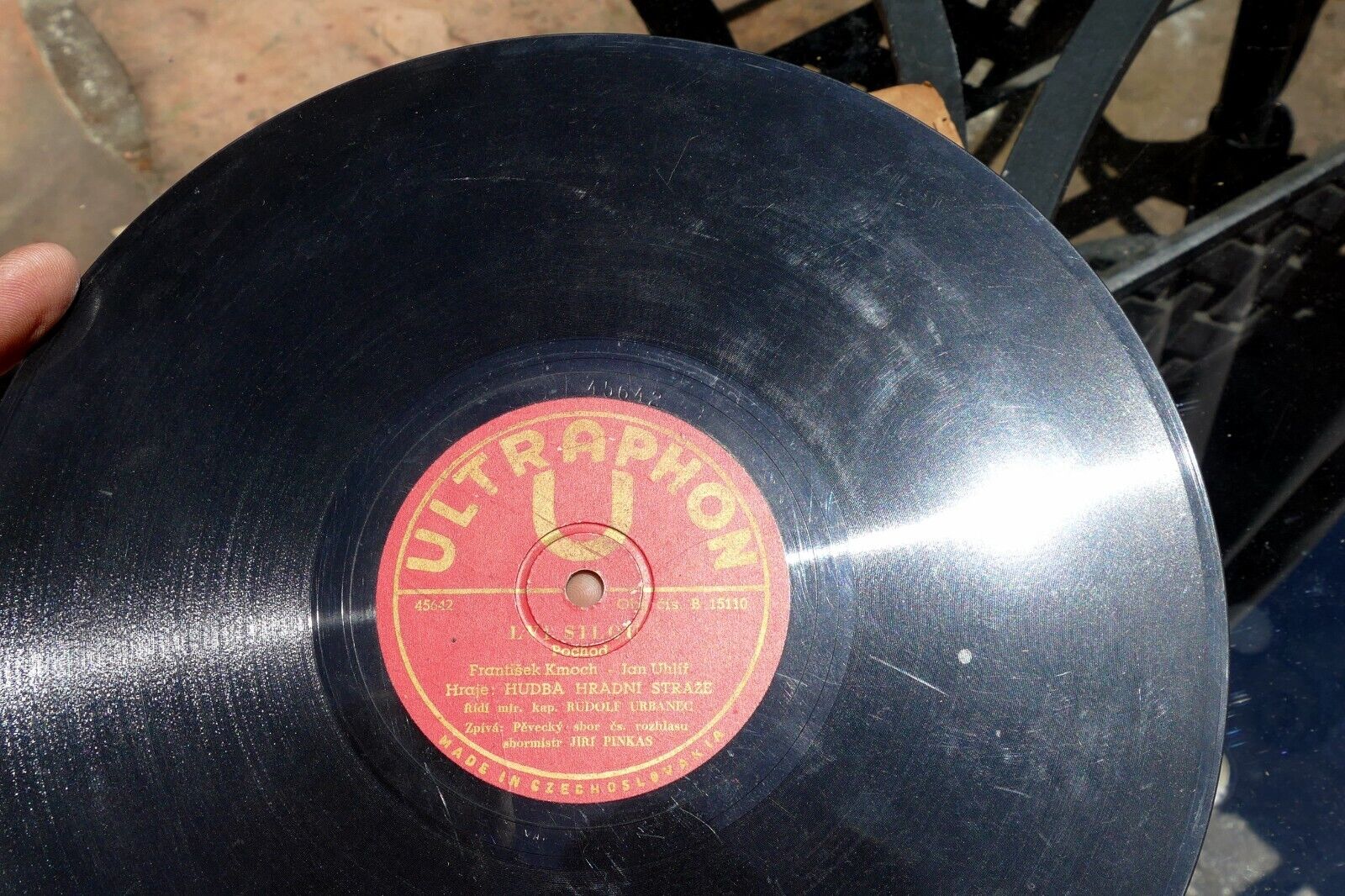 10" 78rpm Hudba Hradní Stráže 15110 Ultraphon Pestry Sokole 1948