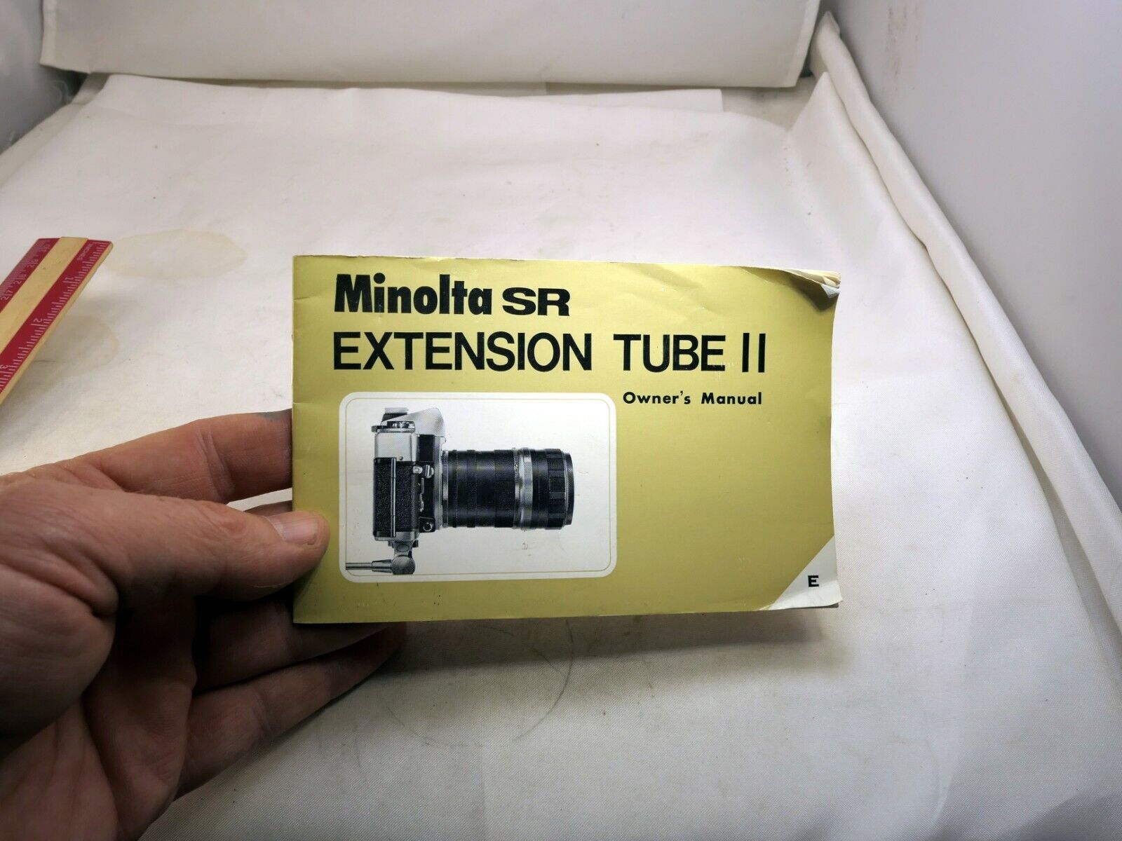 Minolta SR Extension Macro Tube II lens Owner's Guide Instructions English E