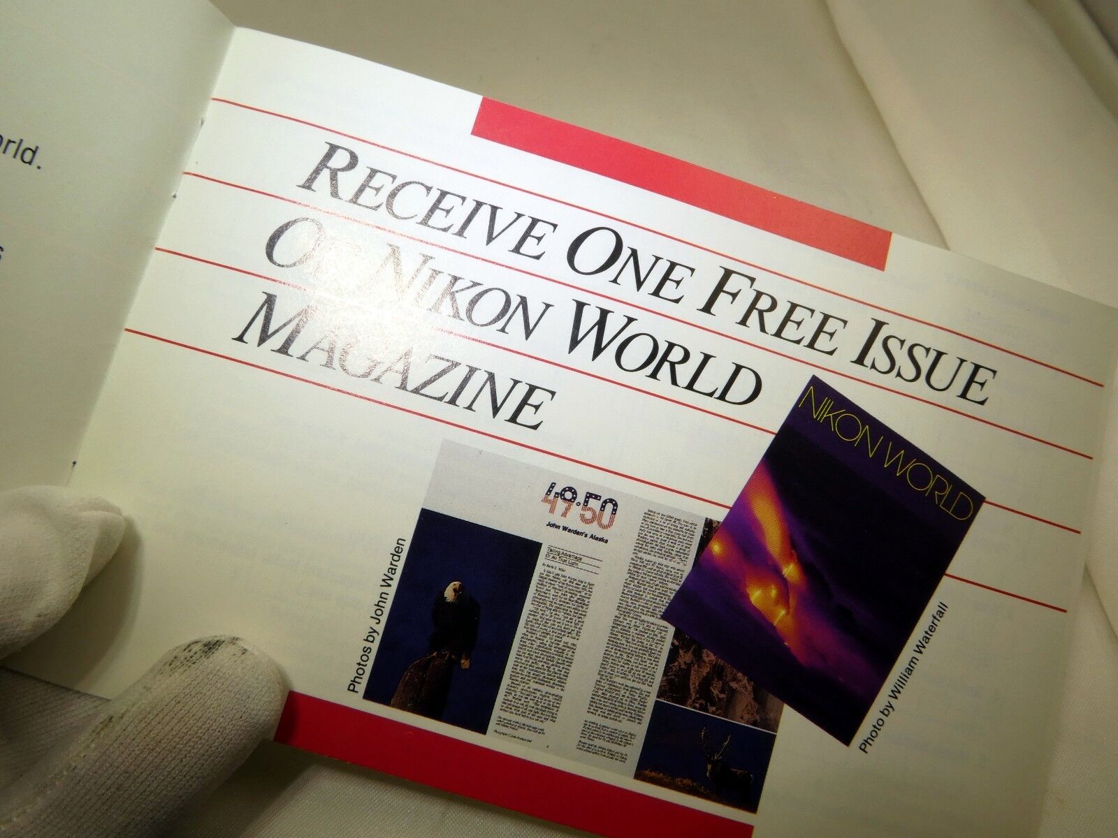 Nikon customer questionnaire return repairs post card (EN) vintage Nikon Inc.