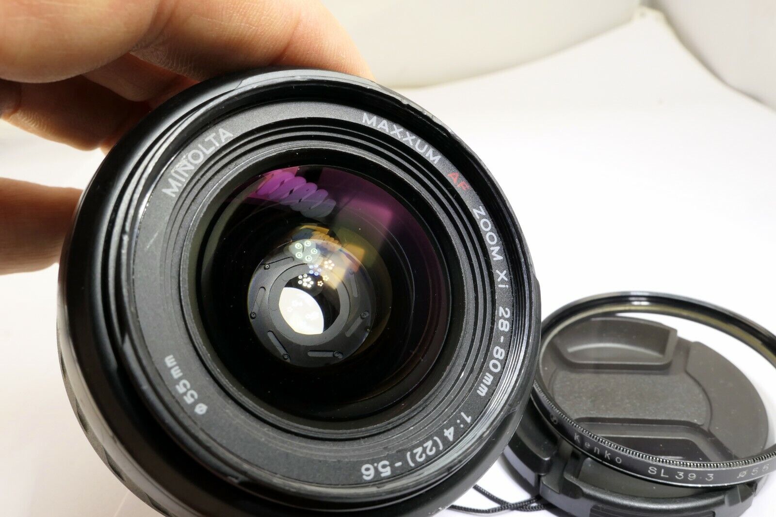 Konica Minolta AF XI 28-80mm f4-5.6 Xi Lens w/ aperture stuck needs repair AS IS