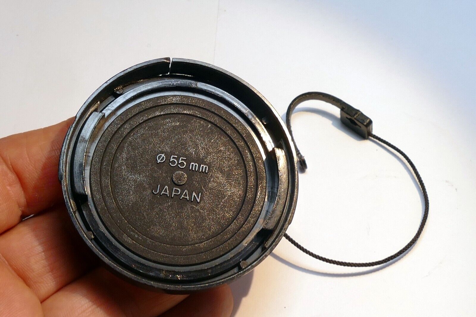 Minolta 55mm Lens Cap for 50mm f1.4 f1.7 Rokkor XG - damaged - EOM Genuine