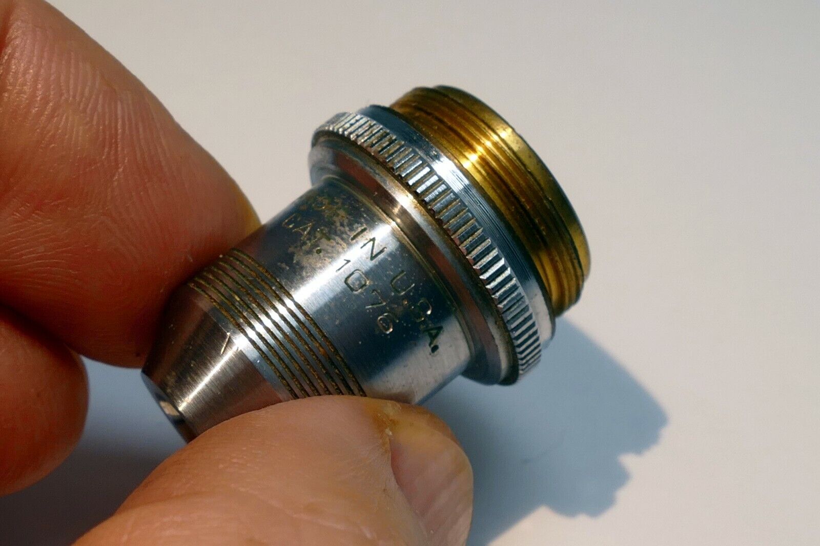 AO Spencer 10X NA 0.25 Microscope Objective Lens 10X American Optical USA