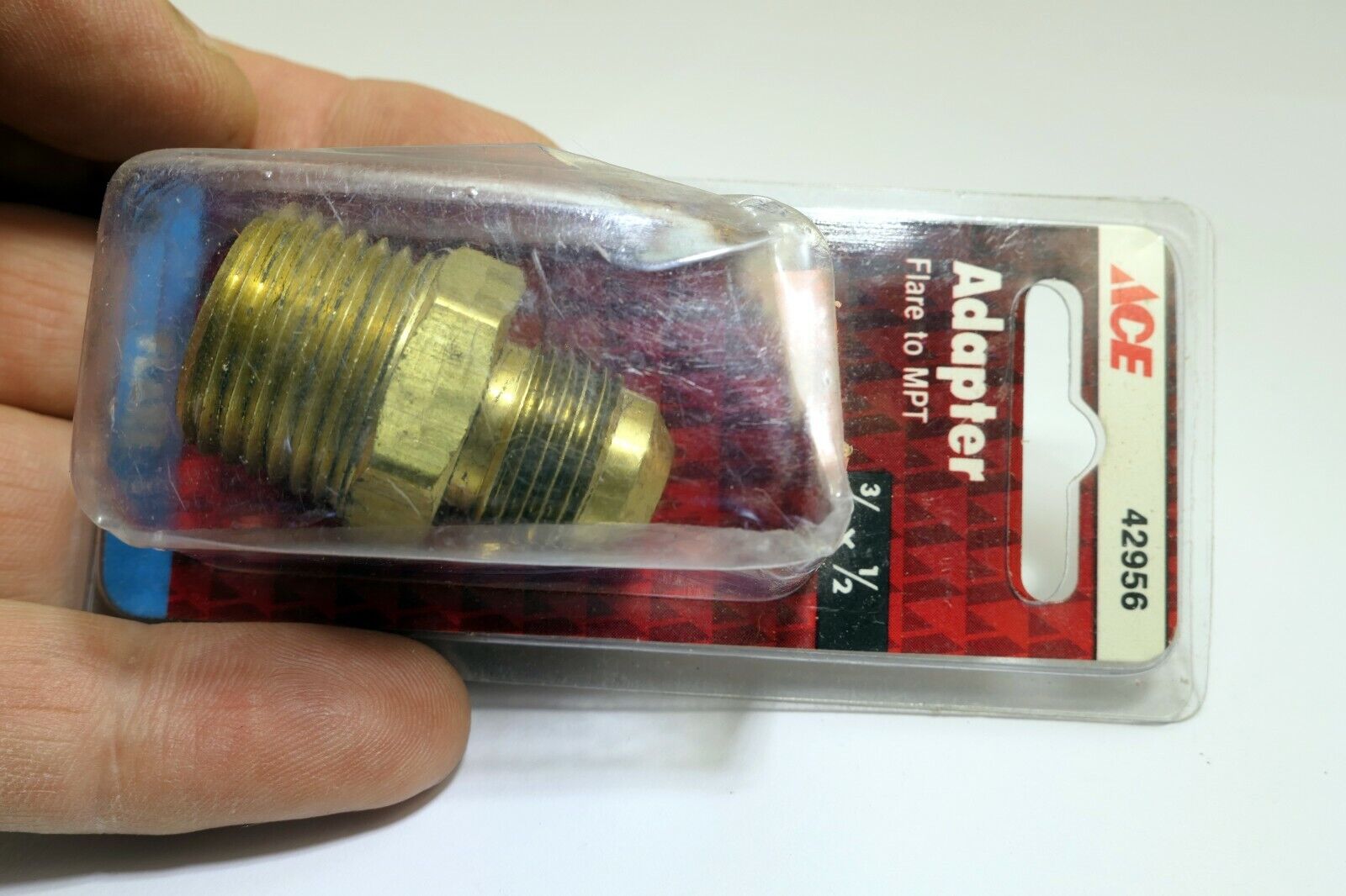 Ace 42956 Flare Adapter 3/8"(.375") X 1/2"(.5") Flare to MPT