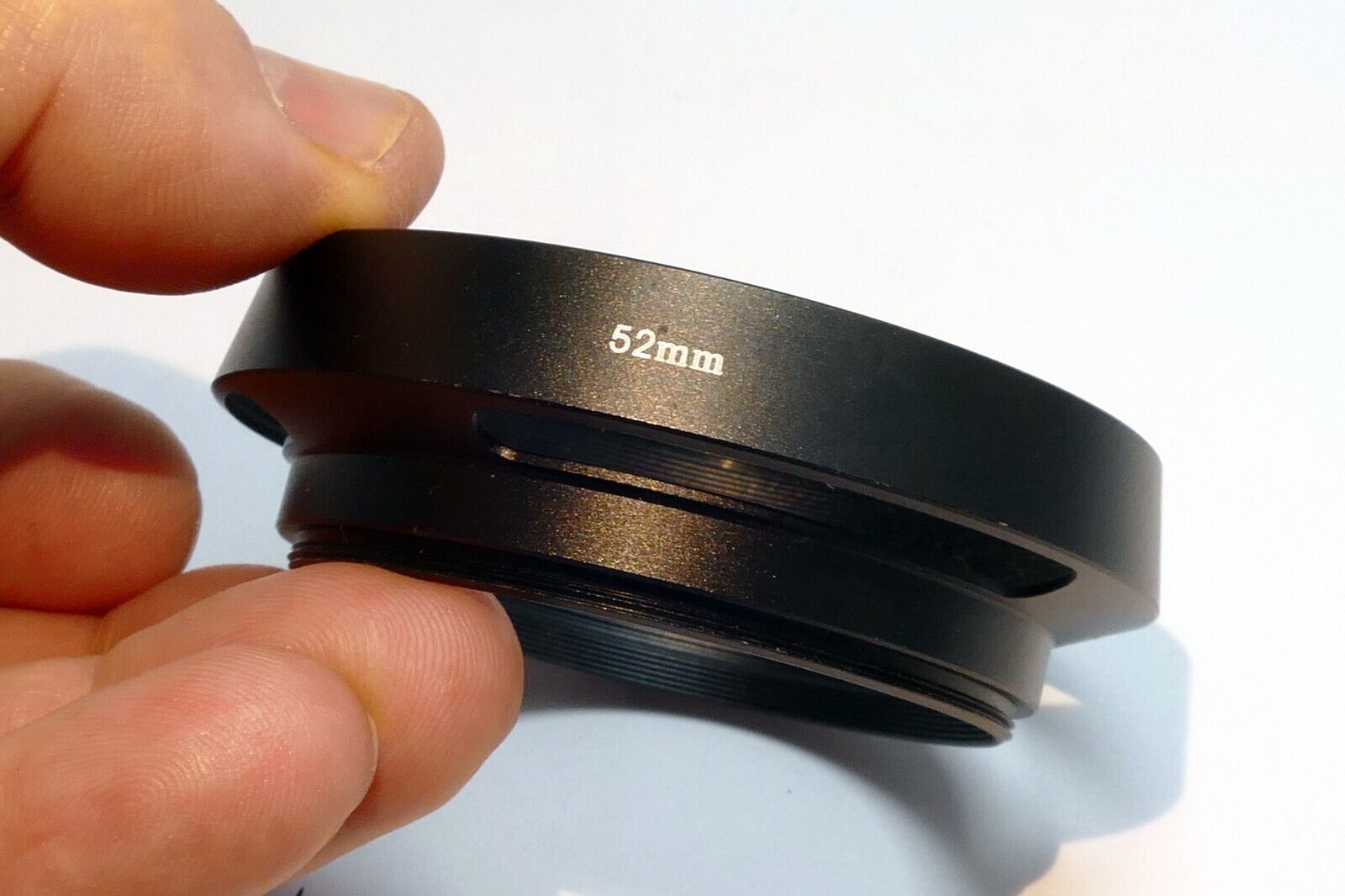 52mm  Lens hood shade Metal vented double threaded (58mm front female)