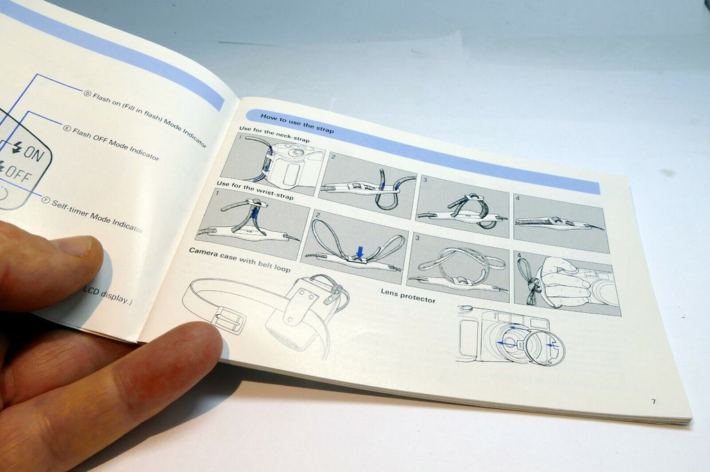 Konica MR. 640 Camera Guide Instruction Manual English Francais Espanol Italiano