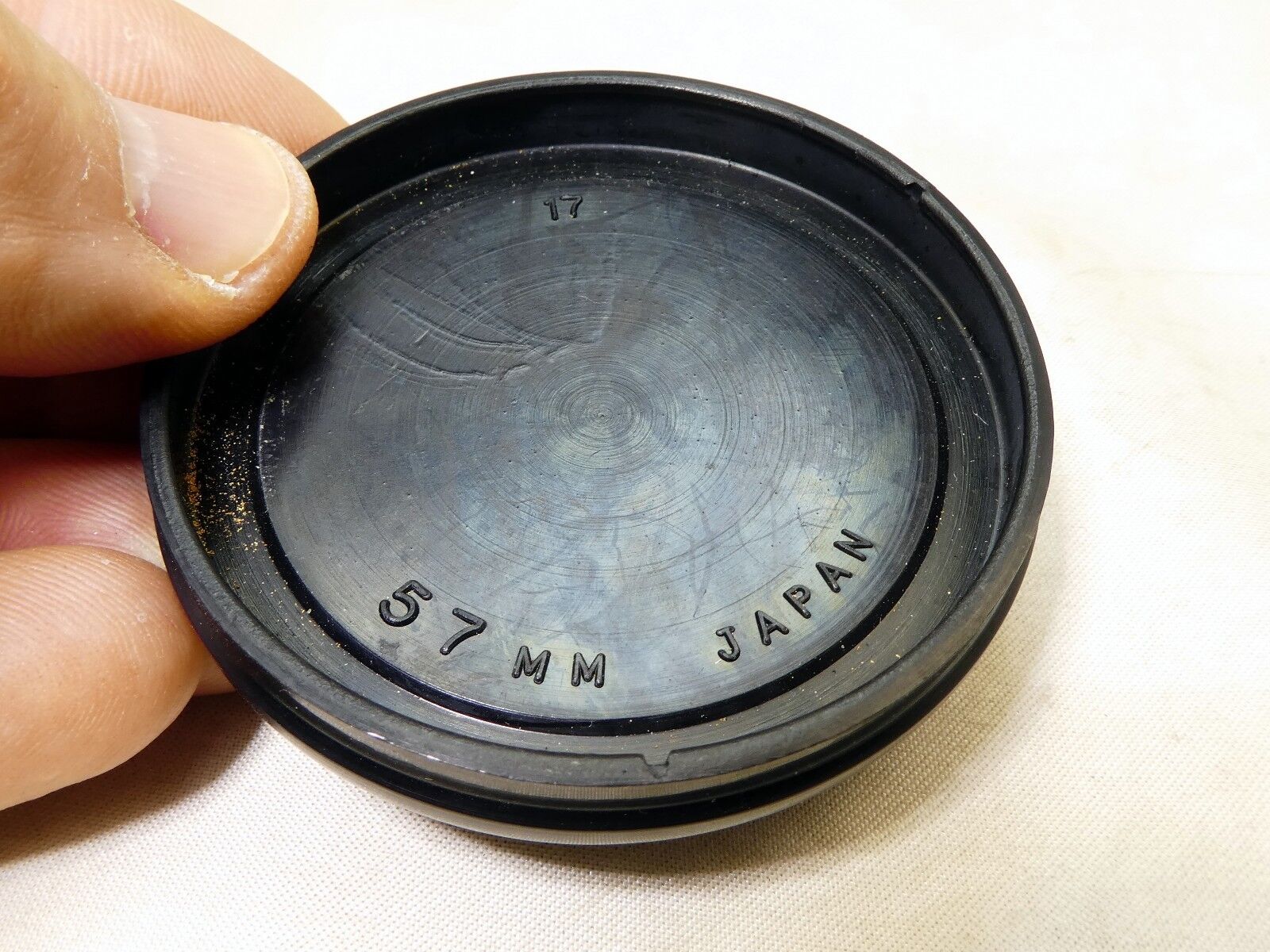 Vivitar 55mm Lens Front Cap Slip on type plastic 57mm ID