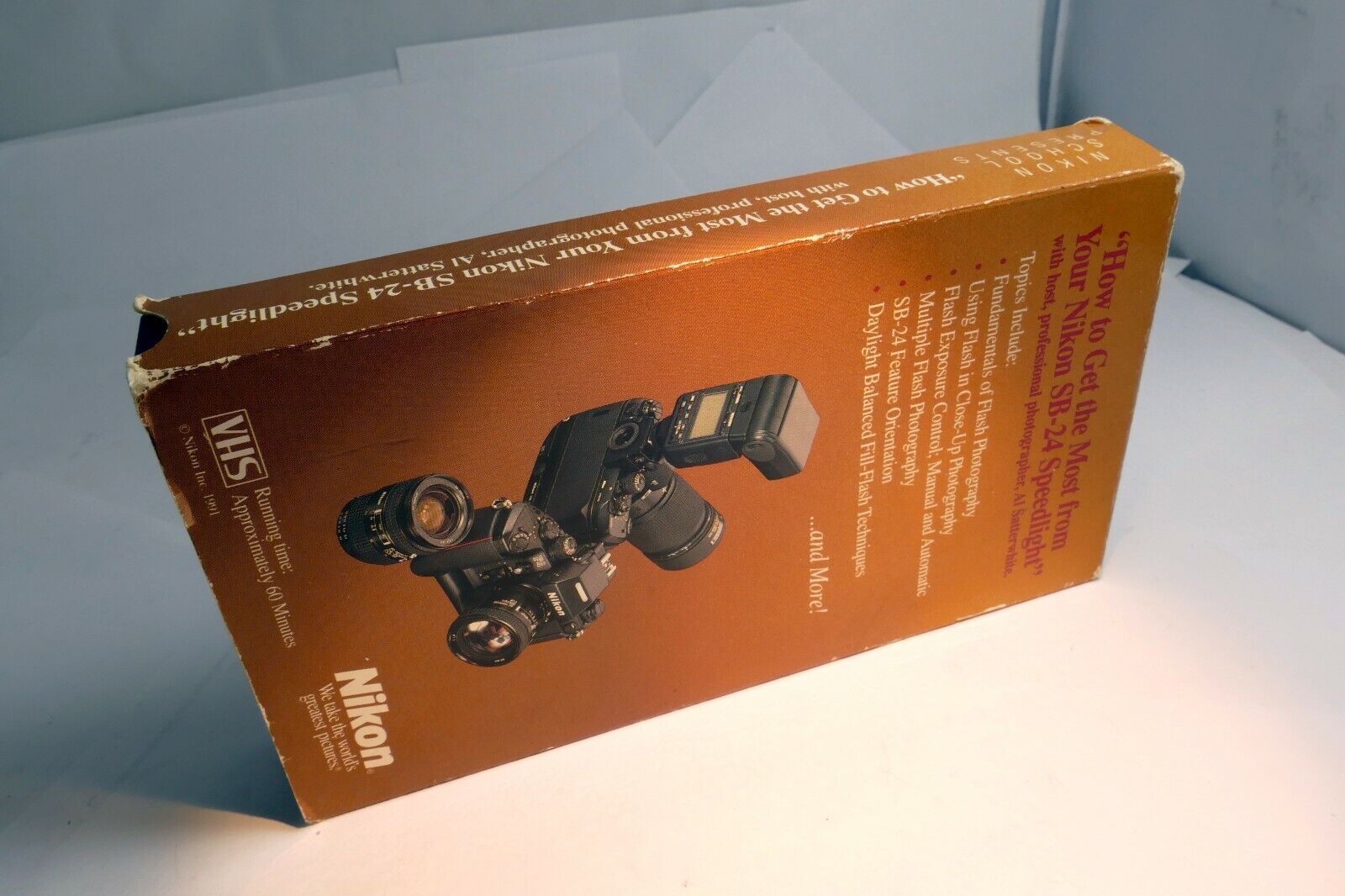 "HOW TO GET THE MOST FROM NIKON SB-24 SPEEDLIGHT" INSTRUCTIONAL VHS VIDEO TAPE