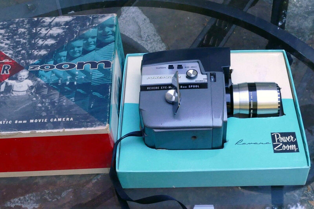 Revere 8 Eye-Matic 8mm Spool Model 143 Power Zoom w/ f1.8 Raptar Lens - AS IS