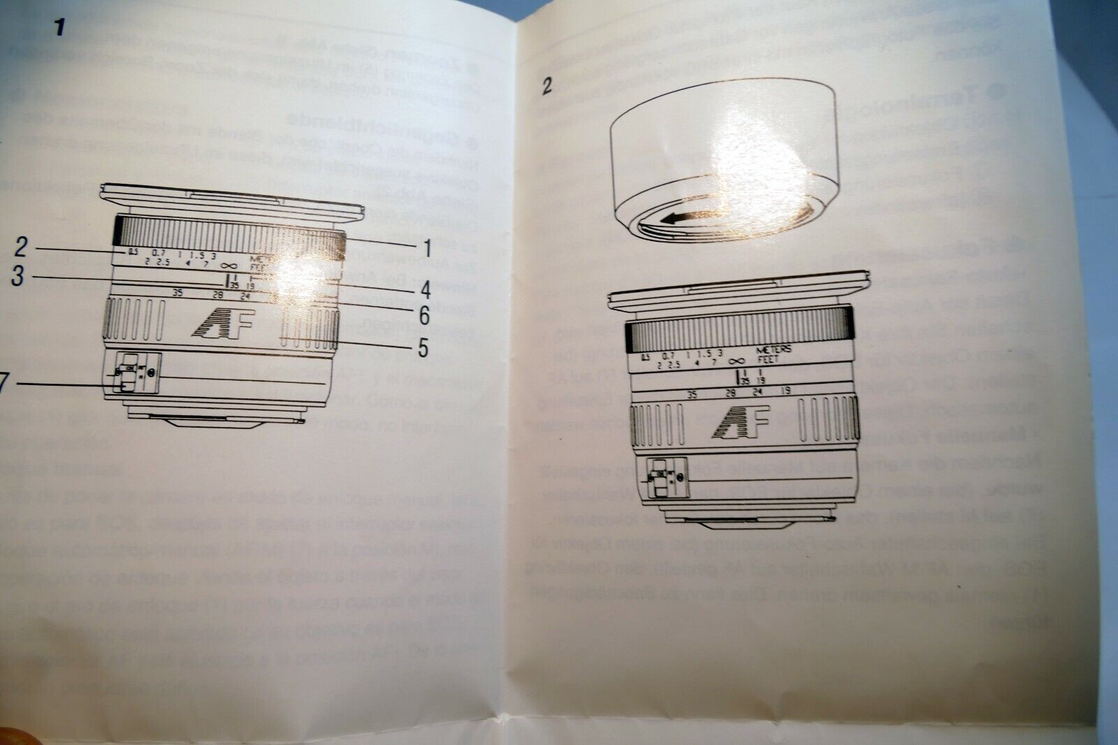 Promaster 19-35mm f3.5-4.5 AF Macro lens Instruction Manual Guide vivitar