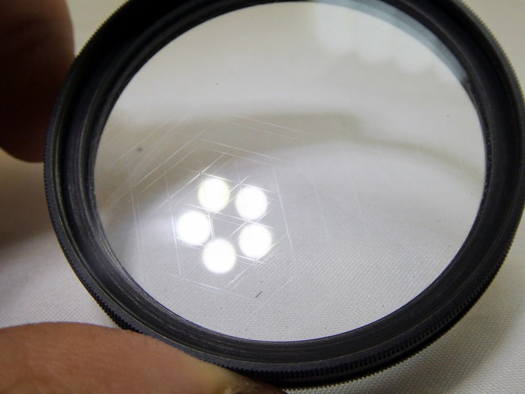 Adjustable angle 6 Star Cross Screen CS 55mm Lens Filter  rotating rim