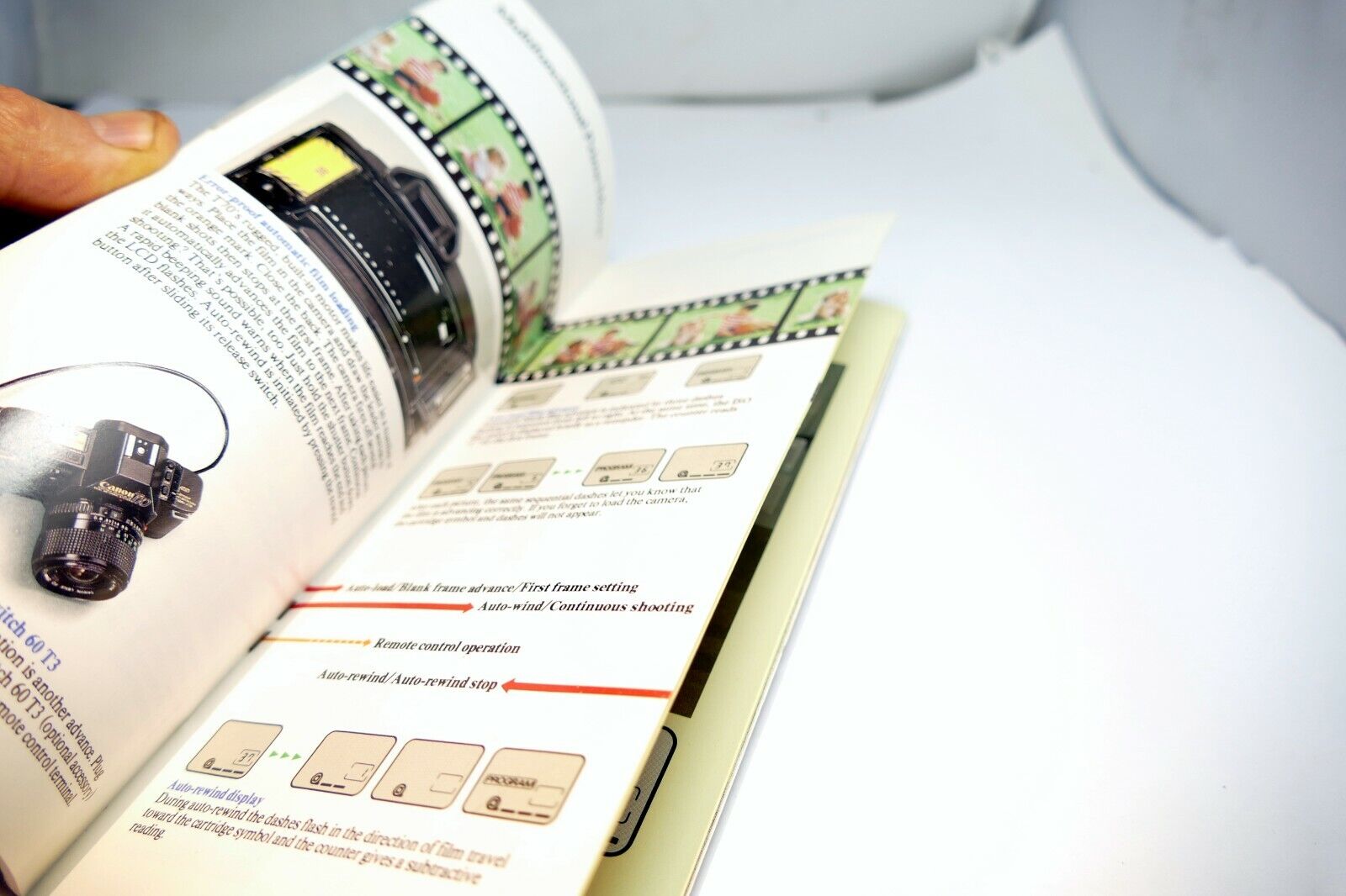 Canon T70 camera Sales Brochure Guide English New Vision Photography  1984