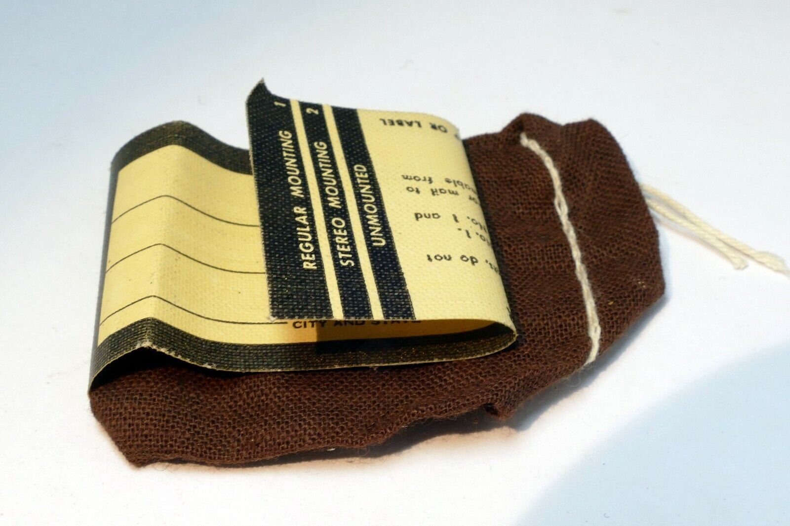 Soft case for film processing vintage 1960's