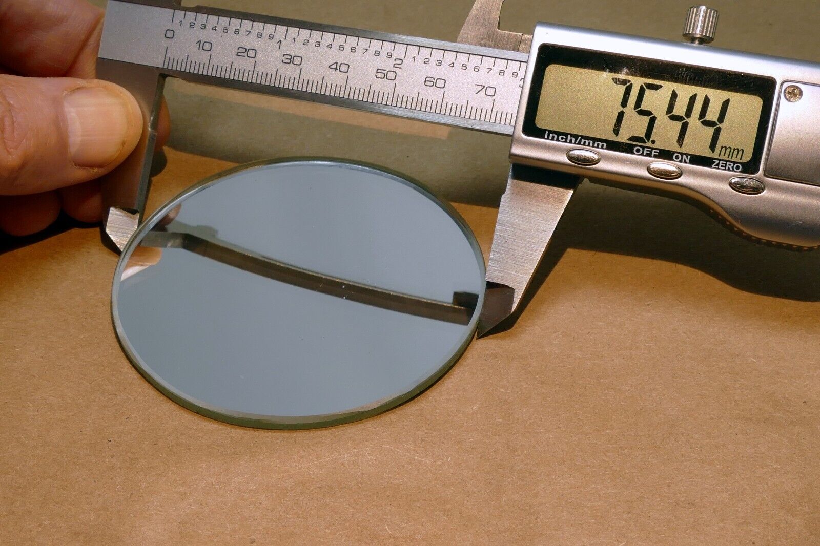 3" Diameter 0.13" thick  mirror for microscope