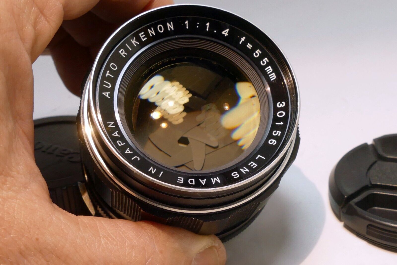 Rikenon 55mm f1.4 prime Manual lens adapted to Canon EOS EF camera T7i T8i