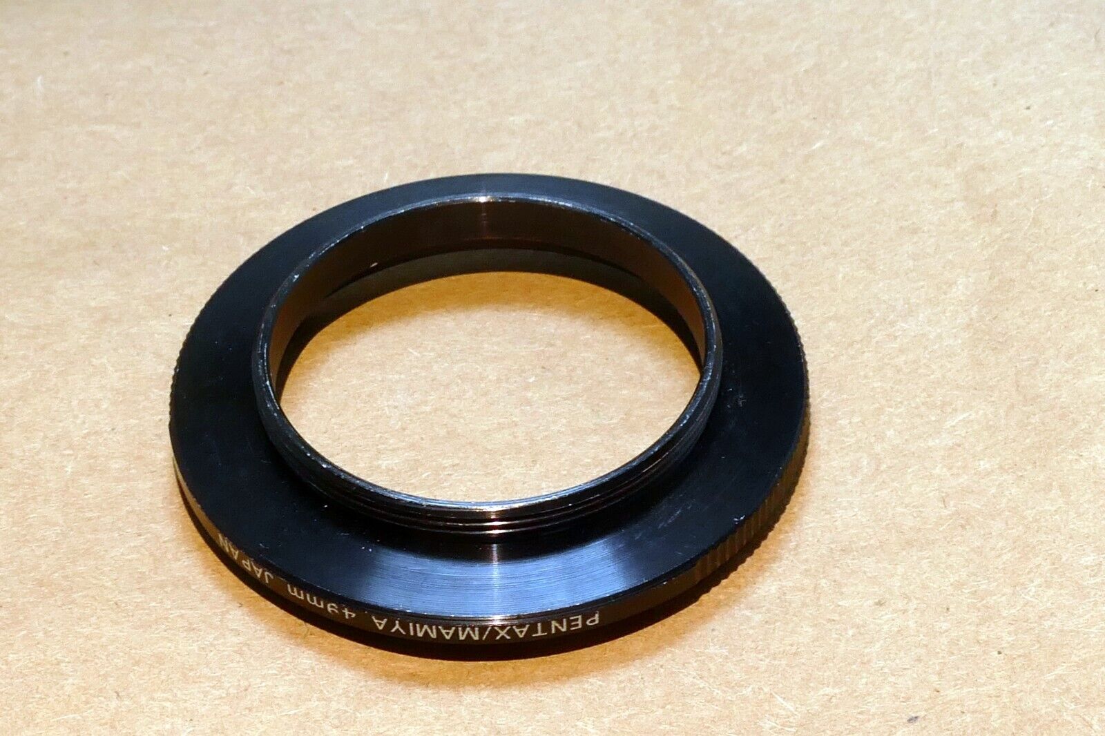 Mamiya / Pentax m42 Camera mount adapter Ring to 49mm Reverse macro - Genuine