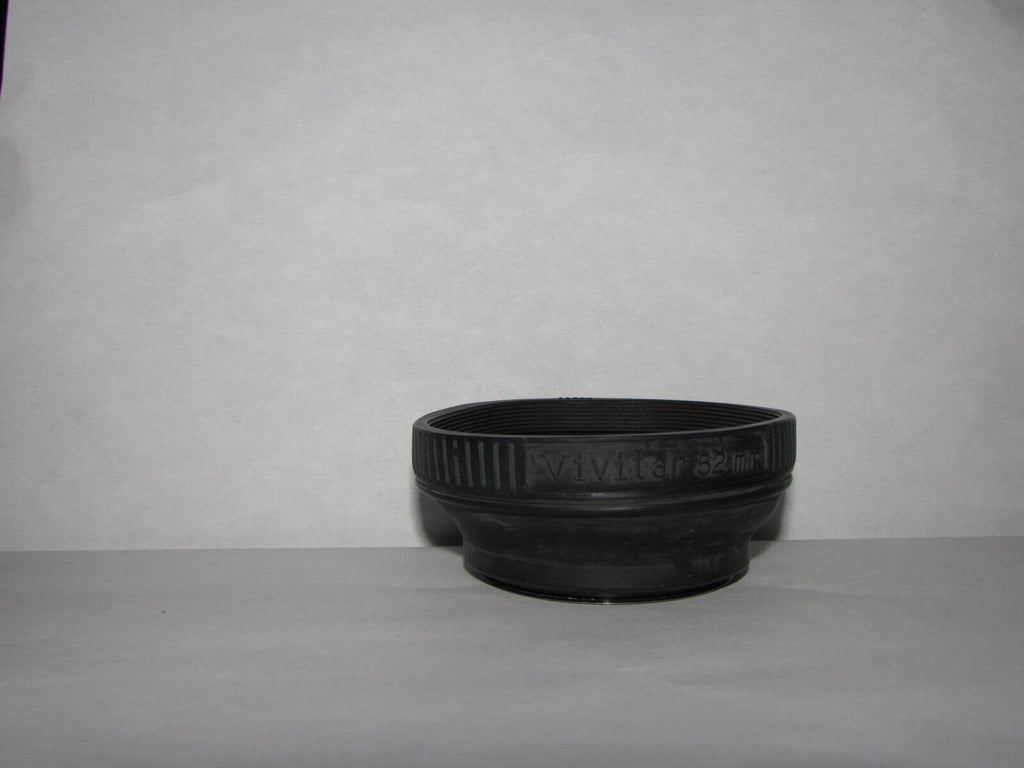 Used Vivitar 52mm Lens Rubber Shade Hood vintage for 50mm normal lenses  B20241
