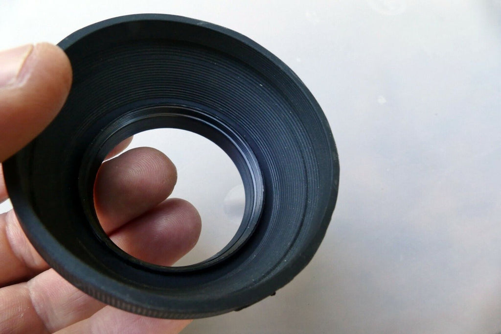 49mm Rubber Lens Hood Shade double threaded for 50mm f2 f2.0 nromal  screw in