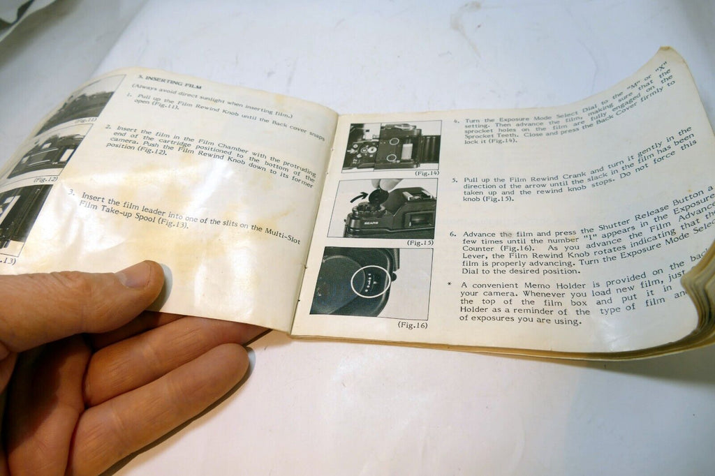 SEARS KSX-P Camera instructions manual guide English EN - MISSING COVER PAGE