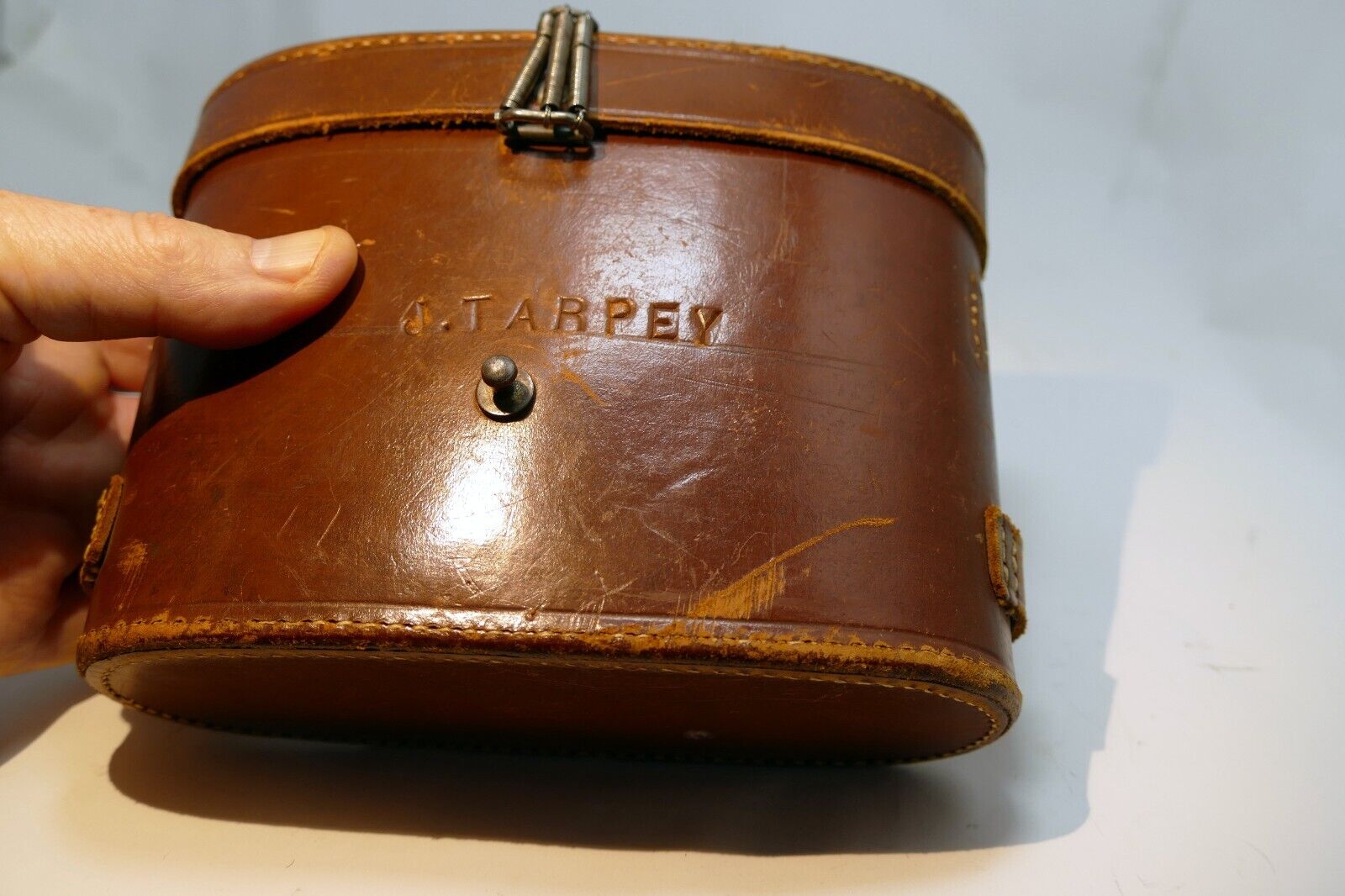 SOM  BERTHIOT BINOCULARS Made in FRANCE  8 X A Tarpey case WW I