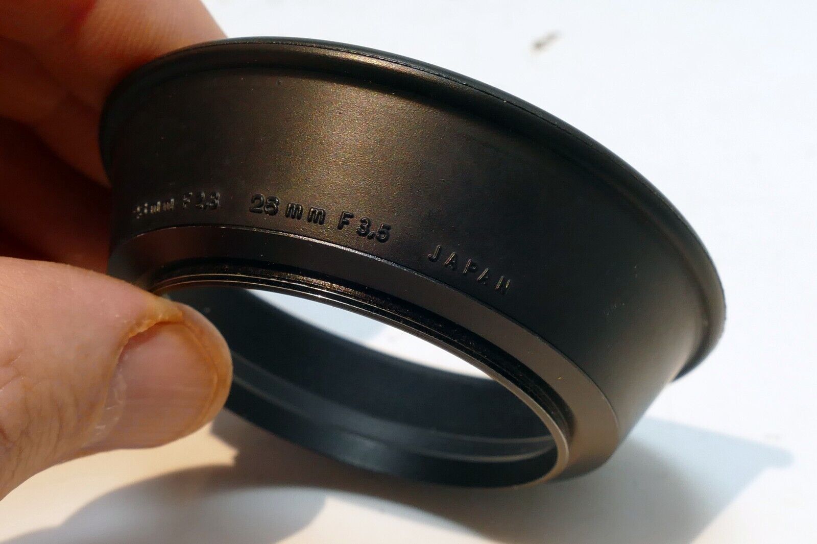 49mm Olympus OM 28mm f2.8 f3.5 lens Rubber hood shade for - OEM Genuine Zuiko