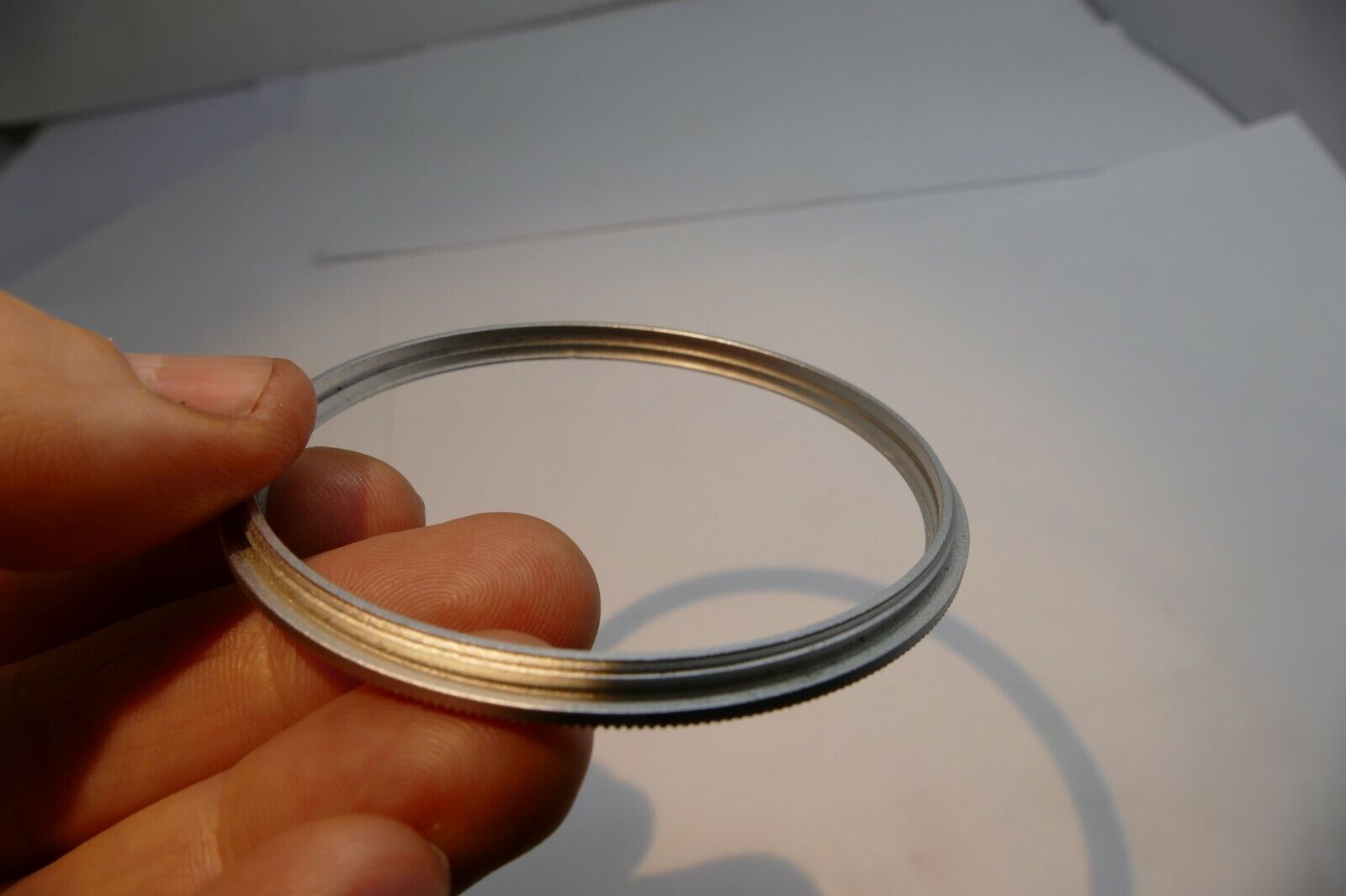 metal ring for Nikon 72mm  screw in cap male threads