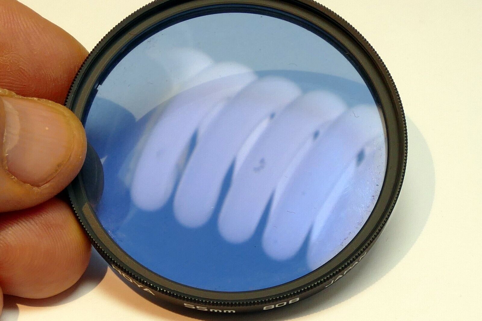 Hoya 55mm Filter 80B  deep blue cooling made in Japan
