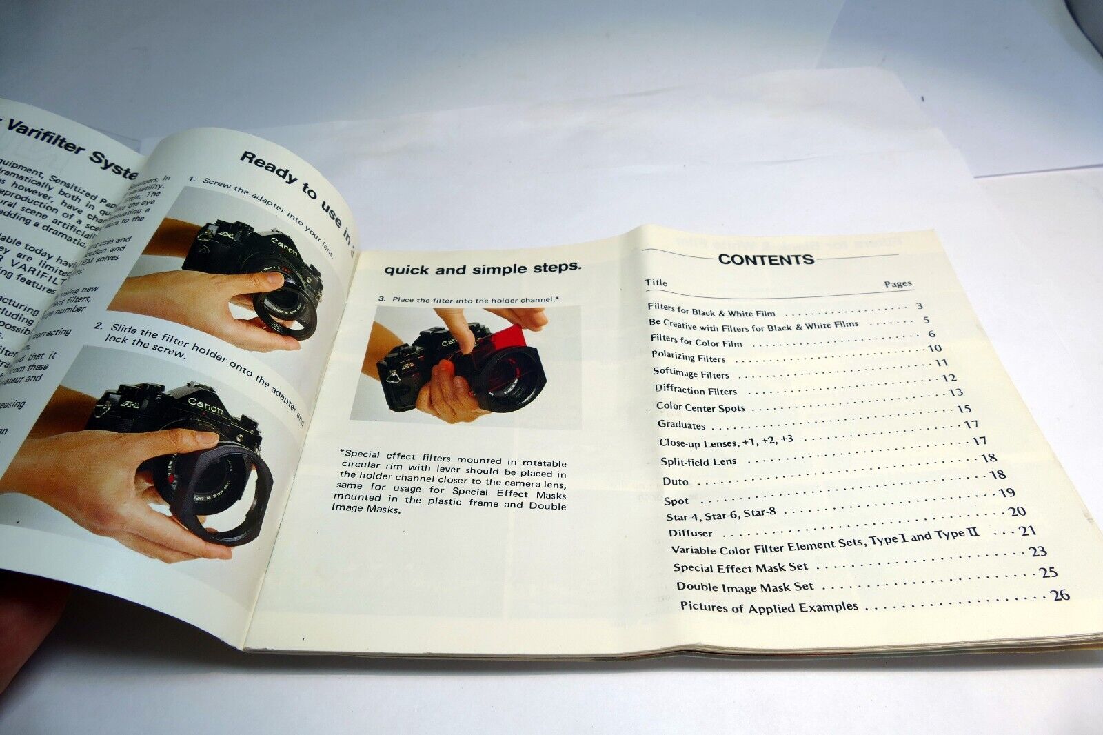 Guide book Manual English for Kitstar  square drop in  Filter 67X67mm