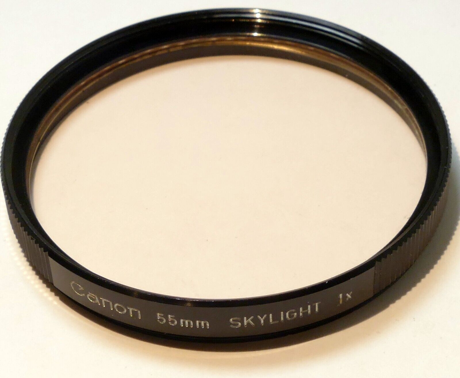 Canon 55mm Filter 1-A Skylight 1x w/ ribbed rim for 50mm f1.8 S.C. - Genuine OEM