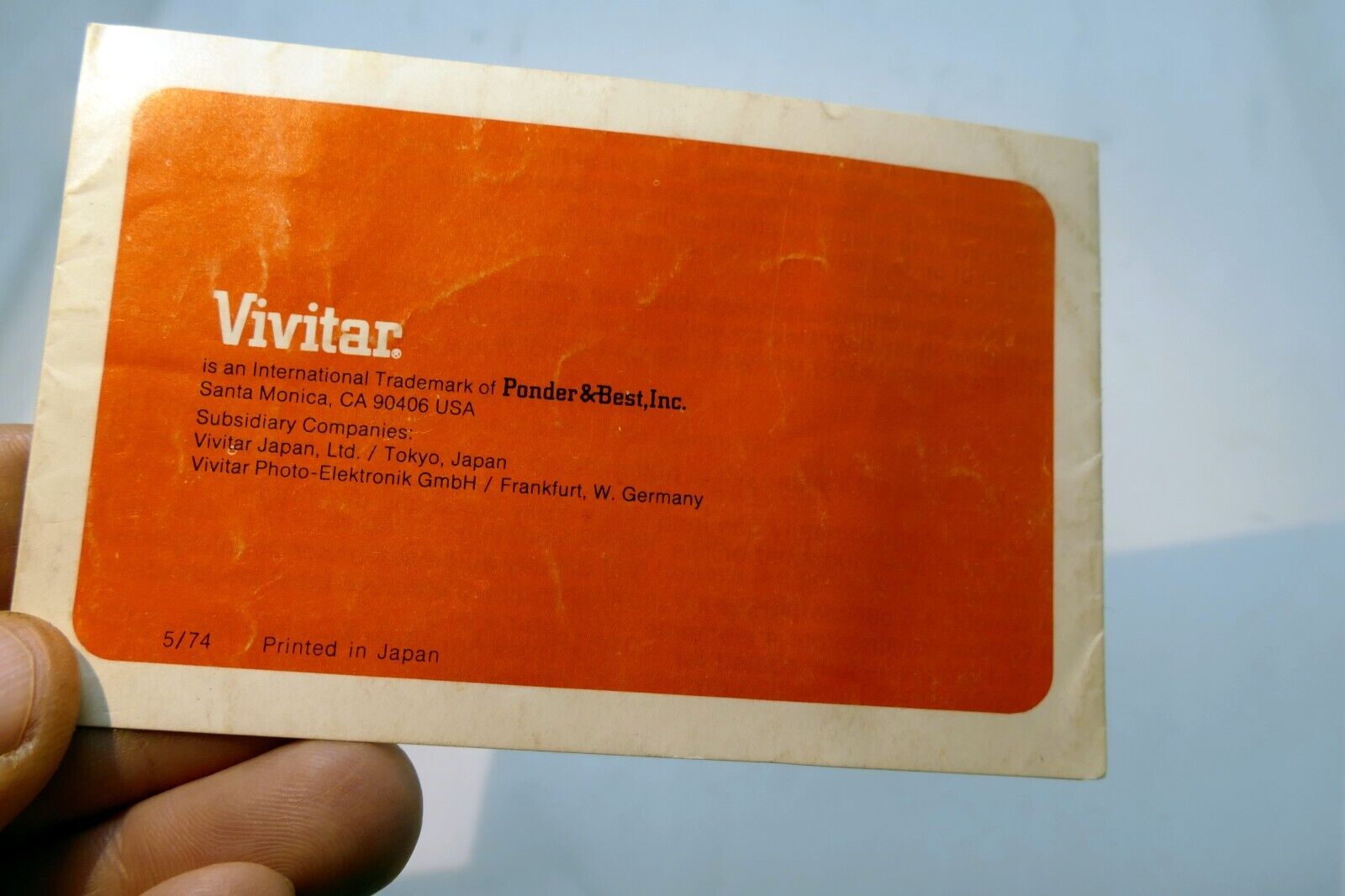 Vivitar 2X Auto Teleconverter lens Instructions  guide manual English EN