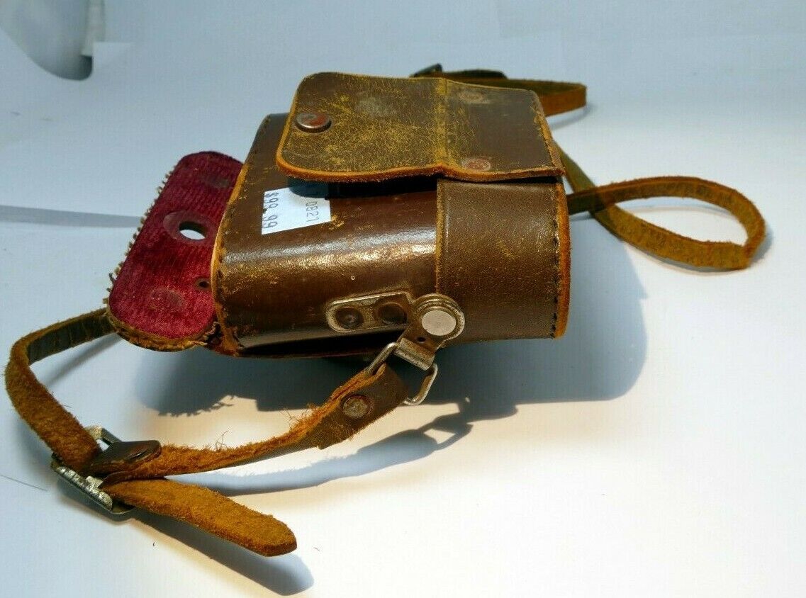 Leather case for Gelto D-III Camera Toakoki Seisakusho - AS IS PARTS - damaged