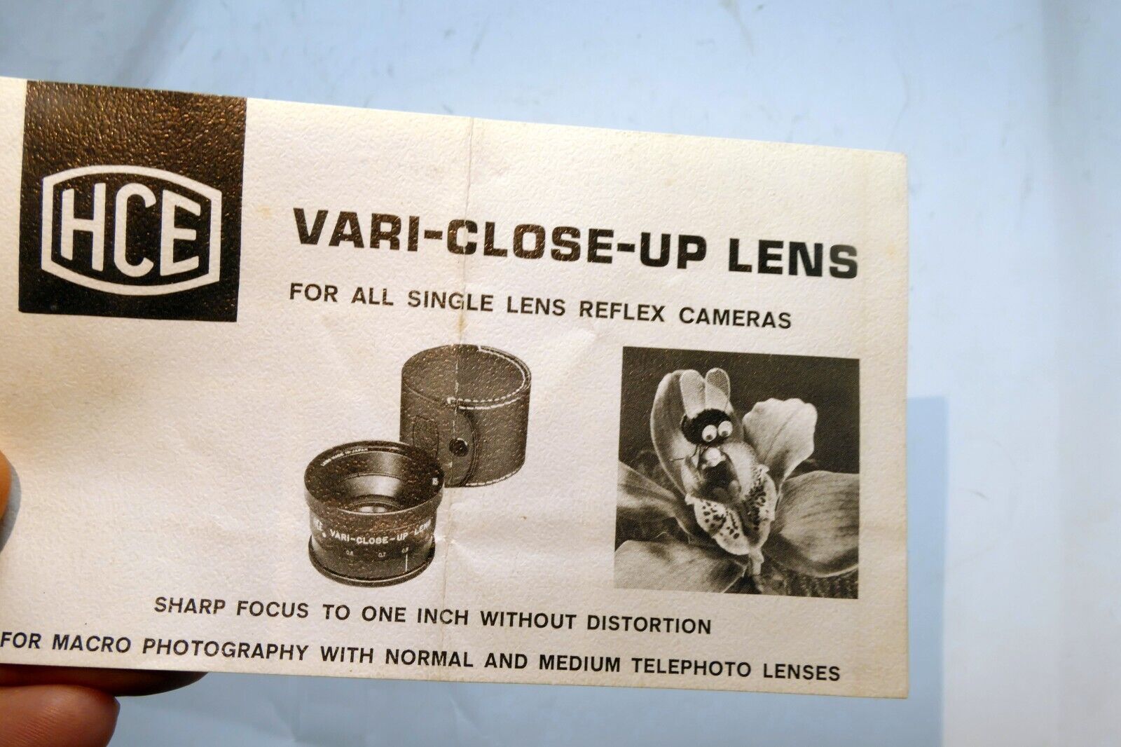 HCE Vari-Close up Lens guide Manual macro focus