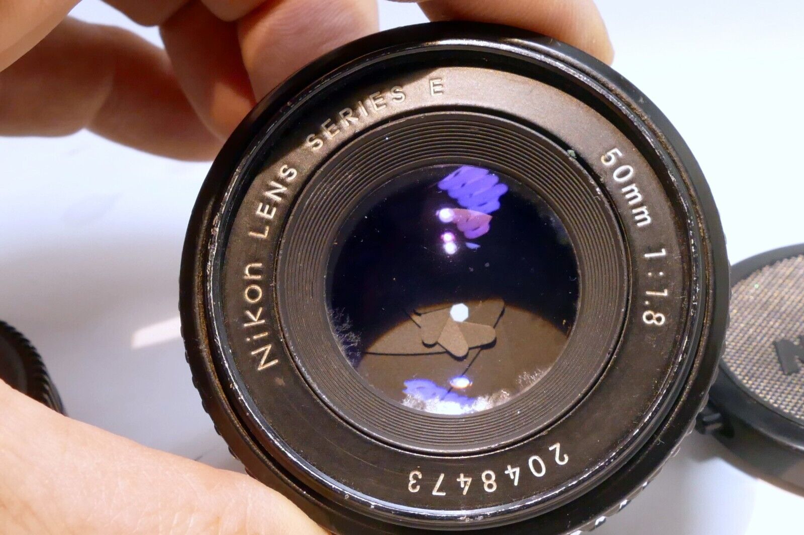 Nikon E series 50mm f1.8 Ai-s Lens prime pancake with little bit of fungus