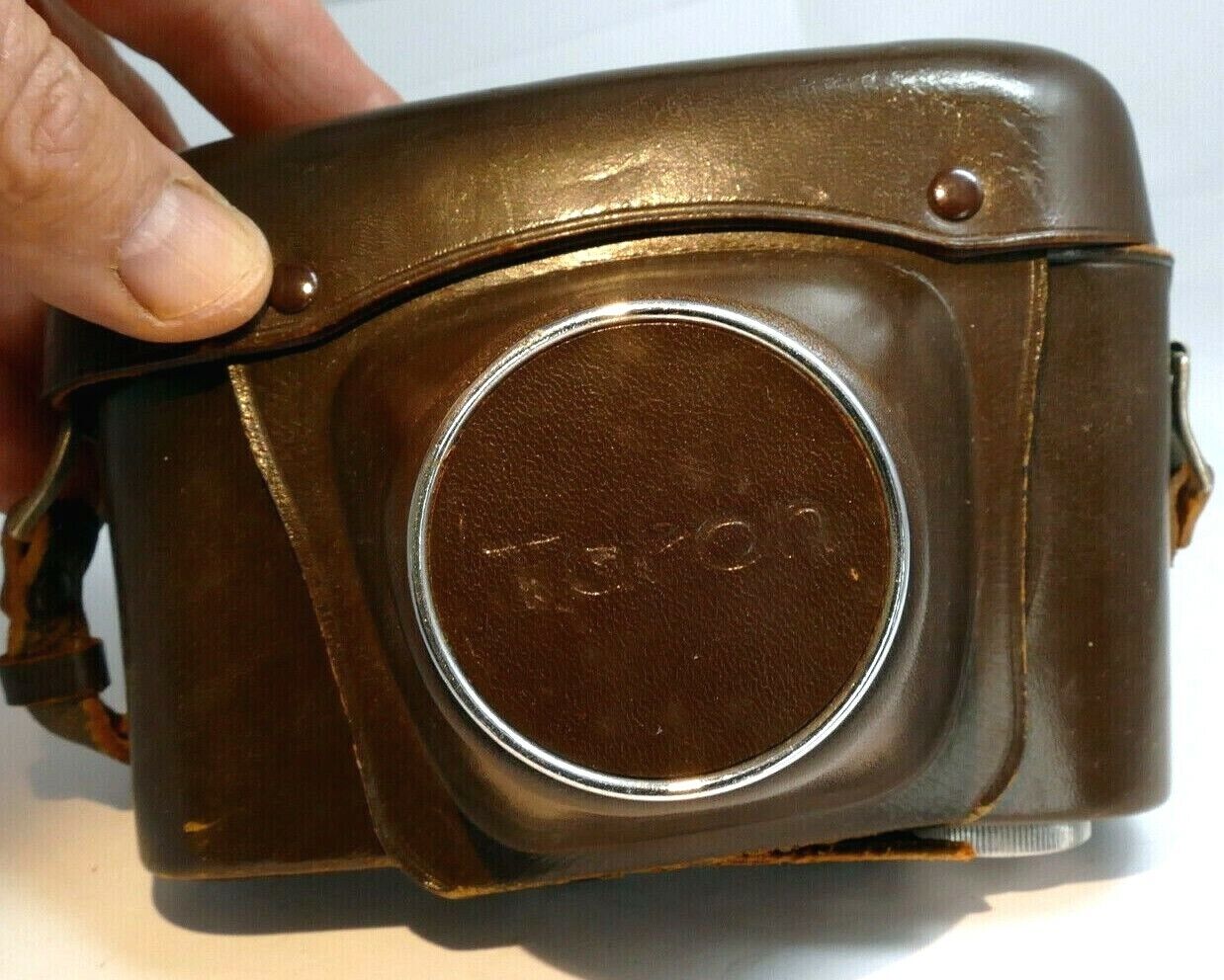 Taron Leather case for 35 camera with Tomioka Lausar 4.5cm f2.8 Lens Rangefinder