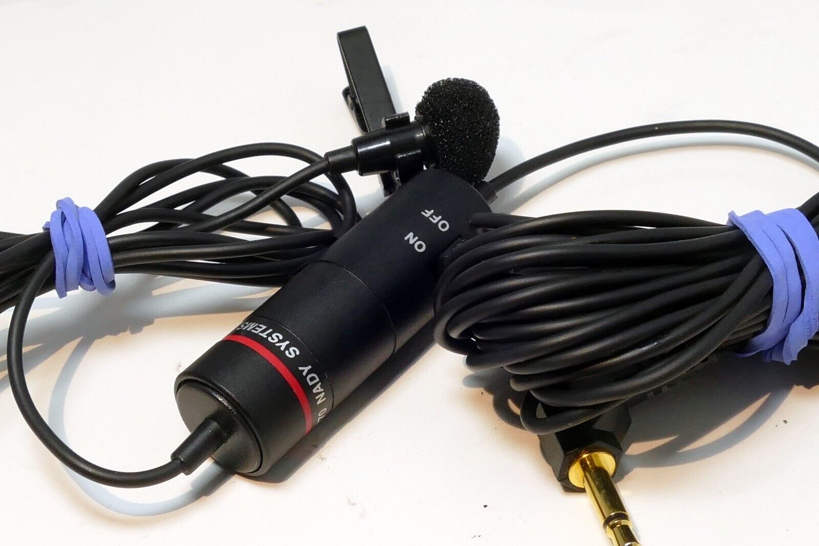 NADY VLM 770 Clip on Lapel Video Camcorder Microphone Omnidirectional 3.5mm