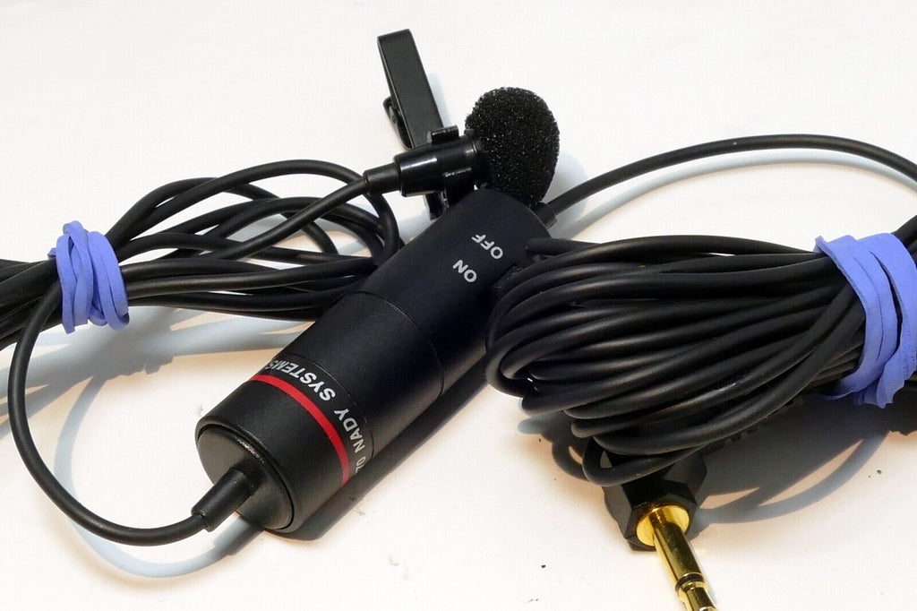 NADY VLM 770 Clip on Lapel Video Camcorder Microphone Omnidirectional 3.5mm