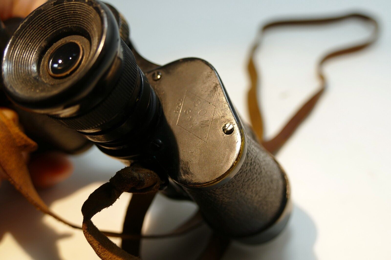 SOM  BERTHIOT BINOCULARS Made in FRANCE  8 X A Tarpey case WW I