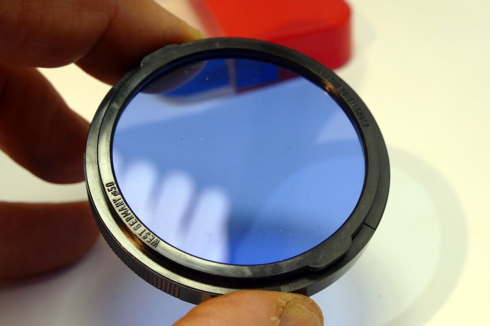 Carl Zeiss Ikon Ikolor B Filter B 50 2X 20.1057 Contarex Ultron 50mm Blue 80B C4