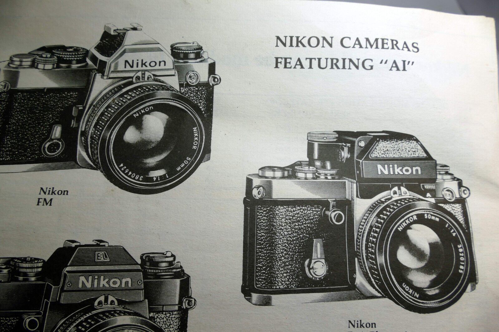 NIKON CONSUMER INFORMATION SHEET MAY 1979 NIKKOR LENS Ai modification Brochure