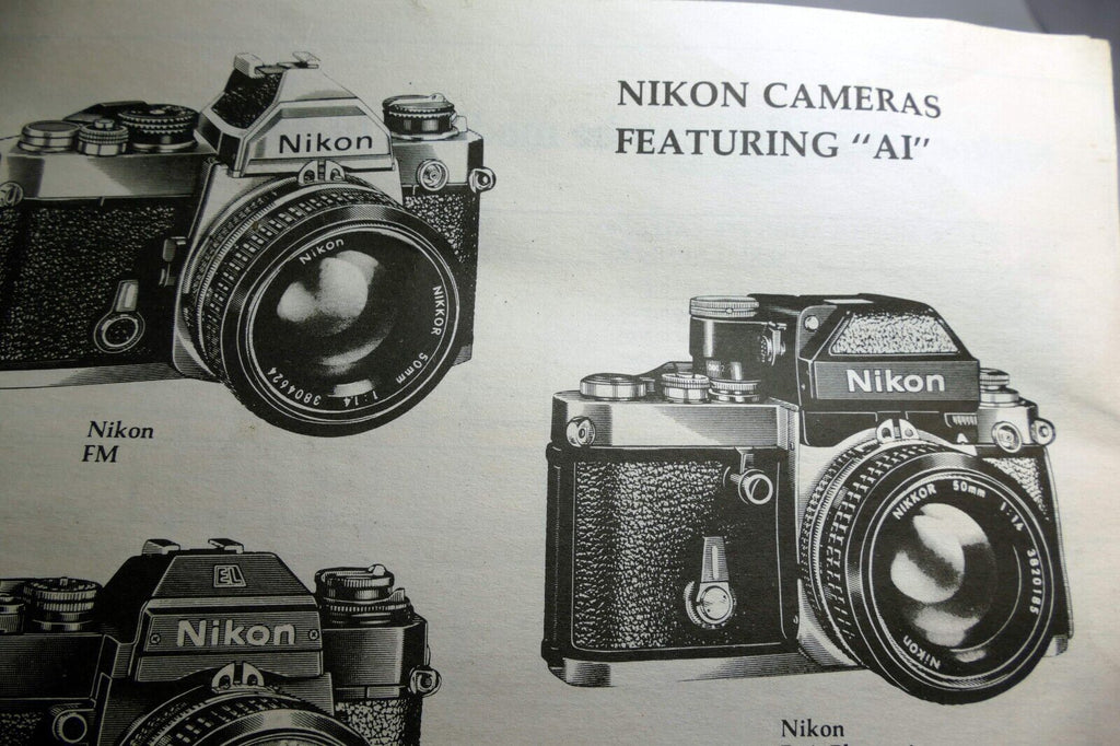 NIKON CONSUMER INFORMATION SHEET MAY 1979 NIKKOR LENS Ai modification Brochure