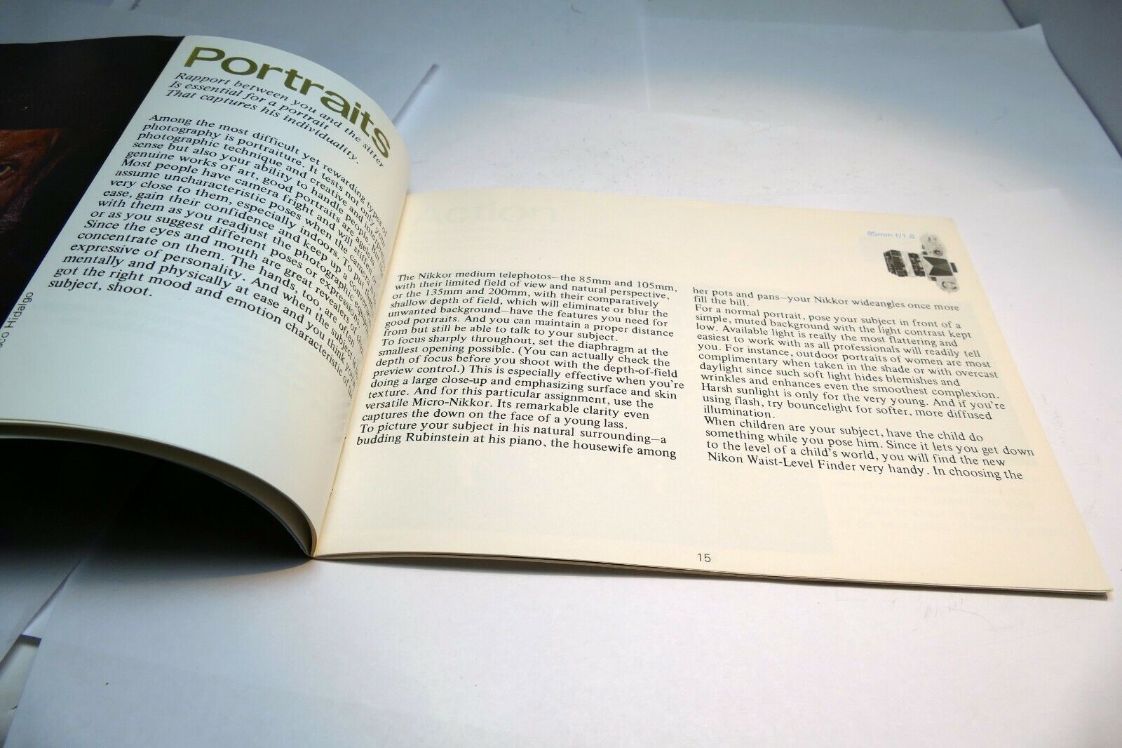 Nikon F Camera  Brochure Lens Photography Guide (EN) 1970 standard prism