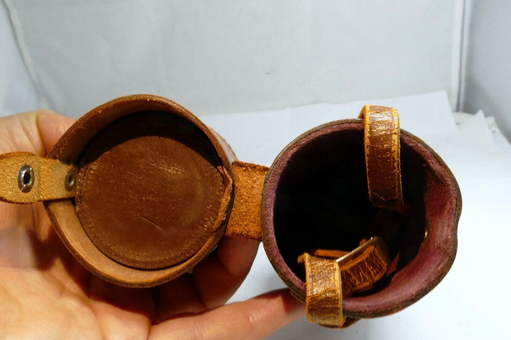 Leather Case Canon for 85mm f1.9 f2 L39  Lens rangefinder Serenar w/ strap