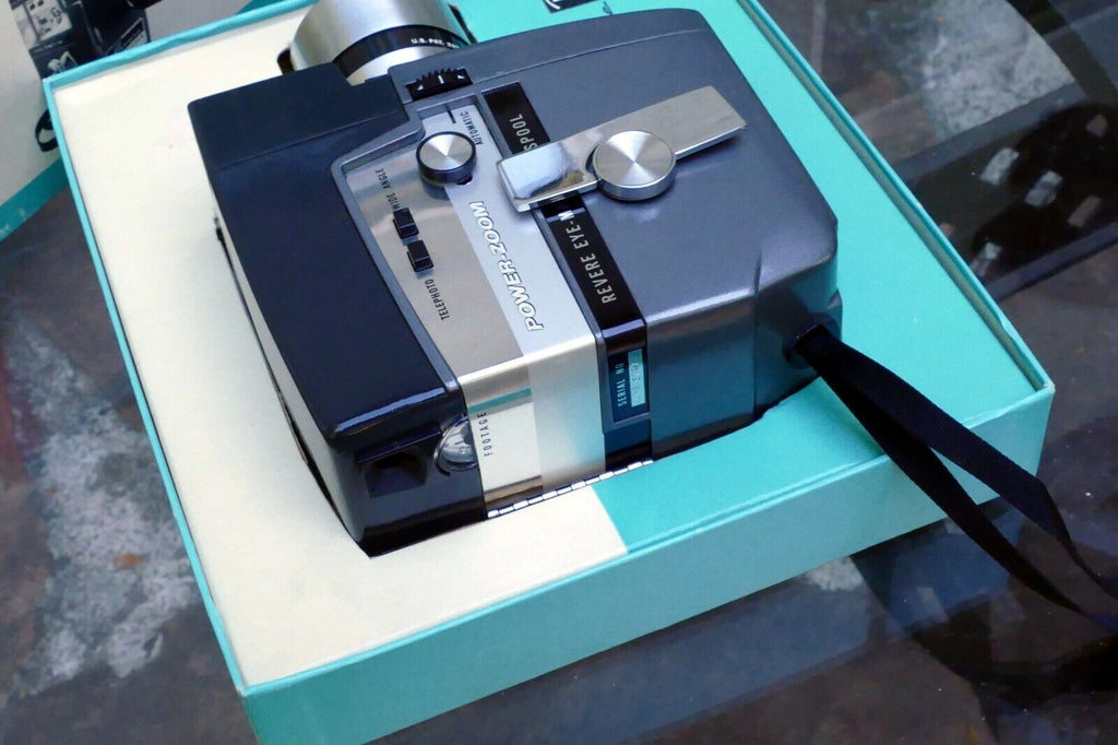 Revere 8 Eye-Matic 8mm Spool Model 143 Power Zoom w/ f1.8 Raptar Lens - AS IS